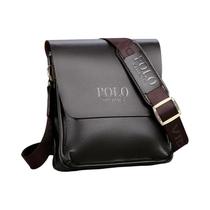 Bolsa de Ombro Masculina - Estilo Polo Vertical para Lazer e Negócios