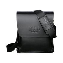 Bolsa de Ombro Masculina - Estilo Polo Vertical para Lazer e Negócios