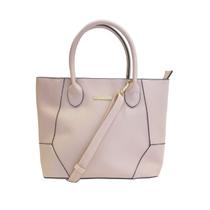 Bolsa De Ombro Média Rosa Claro Com Alça Transversal E Zíper - Nice Bag