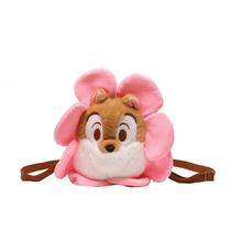 Bolsa de ombro Messenger Flower Squirrel Head para uso diário
