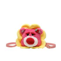 Bolsa de ombro Messenger Rose Bear Head Plush 28x28cm