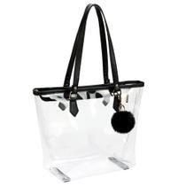 Bolsa de ombro MICOM Large Clear Bag Transparente Preta