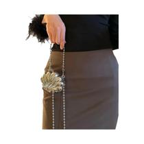 Bolsa De Ombro Mini De Luxo Feminina Com Coração De Diamantes E Strass Para Noite - Bolsa De Moda