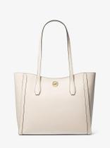 Bolsa de Ombro MK Leida Tote Creme Grande