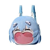 Bolsa De Ombro Neon Genesis Evangelion Ayanami Rei De Grande Capacidade Com Emblema De Desenho Bolsa De Ombro Neon Genesis Evangelion Ayanami Rei De Grande Capacidade Com Emblema De Desenho