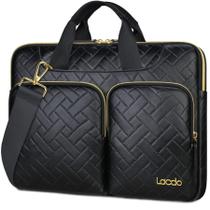 Bolsa de ombro para laptop Lacdo 360 Protective 15-15.6" preta