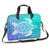 Bolsa de ombro para laptop Pardick Ocean Theme Sea Turtle de 16 polegadas