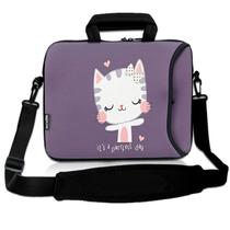 Bolsa de ombro para laptop RICHEN Cute Cat de 17 polegadas para 15,6-17,3