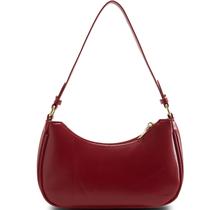 Bolsa de ombro para mulheres Y2K Trendy Hobo Bolsa de material vegano com 2 alças removíveis ajustáveis (vermelha) Bolsa de ombro para mulheres Y2K Trendy Hobo Bolsa de material vegano com 2 alças removíveis ajustáveis (vermelha)