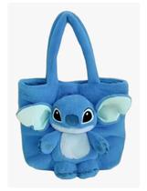 Bolsa De Ombro Pelúcia Stitch Disney Azul