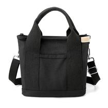 Bolsa de Ombro Pequena Feminina - Moderna, em Lona, com Zíper Reforçado Bolsa de Ombro Pequena Feminina - Moderna, em Lona, com Zíper Reforçado