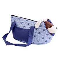 Bolsa de Ombro Pet para transporte de Cachorro ou Gato Cor Azul
