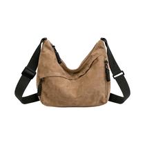 Bolsa De Ombro Retrô De Grande Capacidade Para Mulheres, Casual, Macia, Com Alça Ajustável, Bolsa