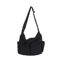 Bolsa de Ombro Retrô de Lona - Grande Capacidade para Homens e Mulheres Bolsa de Ombro Retrô de Lona - Grande Capacidade para Homens e Mulheres