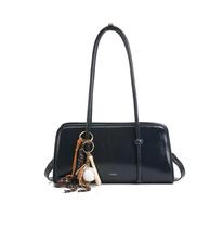 Bolsa de ombro RTPRTP feminina espaçosa com vários bolsos preta