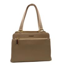 Bolsa de Ombro Scamboo Couro Bege 1973 - Bege Tamanho U