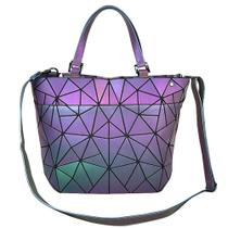 Bolsa de ombro Sfly Luminous Purse Geometric Diamond Check Women Bolsa de ombro Sfly Luminous Purse Geometric Diamond Check Women