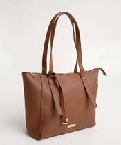 Bolsa De Ombro Tote Feminina Caramelo Alice Pallucci-13087 Bolsa De Ombro Tote Feminina Caramelo Alice Pallucci-13087