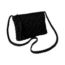 Bolsa De Ombro Trançada De Moda Feminina Para O Verão, Bolsa De Praia Com Franjas E Design Vazado Bolsa De Ombro Trançada De Moda Feminina Para O Verão, Bolsa De Praia Com Franjas E Design Vazado