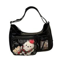 Bolsa De Ombro Transparente Y2K Harajuku Coreana Para Mulheres, Bolsa De Designer Estilo Preppy Bolsa De Ombro Transparente Y2K Harajuku Coreana Para Mulheres, Bolsa De Designer Estilo Preppy
