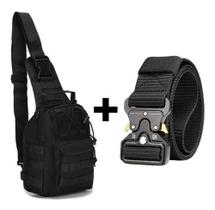 Bolsa De Ombro Transversal + Cinto Engate Rápido