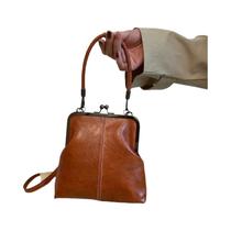 Bolsa De Ombro Transversal Feminina Vintage De Couro Macio, Bolsa De Mão Para Festa Noturna,