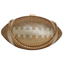 Bolsa de ombro transversal Lyuxhetaokdiq feminina em forma de futebol