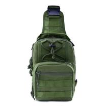 Bolsa De Ombro Triangular Militar Camping Mochila Masculina Cor:verde Bolsa De Ombro Triangular Militar Camping Mochila Masculina Cor:verde