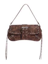 Bolsa de ombro Verdusa Y2K Trendy Goth Studed Punk Leather Bolsa de ombro Verdusa Y2K Trendy Goth Studed Punk Leather