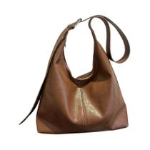 Bolsa de Ombro Vintage de Grande Capacidade para Mulheres - Bolsa Crossbody Macia