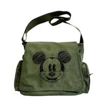 Bolsa De Ombro Vintage Mickey Mouse Em Lona Para Mulheres, Múltiplos Compartimentos, Bolsa Bolsa De Ombro Vintage Mickey Mouse Em Lona Para Mulheres, Múltiplos Compartimentos, Bolsa