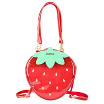 Bolsa de ombro WILDFINDING Ita Bag Morango Fruta Rosa Vermel