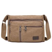 Bolsa de ombro Wokex Fashion Canvas, unissex, viagem, cor café