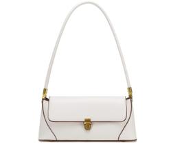 Bolsa de ombro WSRYDJDL Bolsa vintage retro clássica branca Bolsa de ombro WSRYDJDL Bolsa vintage retro clássica branca