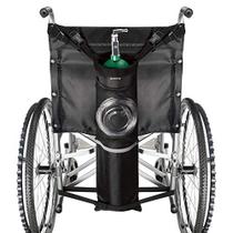 Bolsa de Oxigênio para Cadeira de Rodas, Leve e Prática, Fácil Encaixe (Preto)