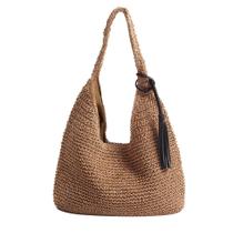 Bolsa de palha Aktudy Large Capacity Summer Beach para mulheres