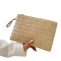 Bolsa De Palha Artesanal Feminina, Clutch De Moda, Porta Moedas, Carteira De Praia Bolsa De Palha Artesanal Feminina, Clutch De Moda, Porta Moedas, Carteira De Praia