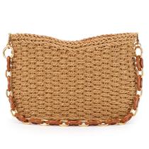 Bolsa de palha, bolsa de tecido GOKTOW, bolsa de ráfia para praia