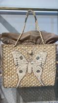Bolsa de palha borboleta
