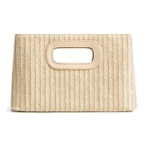 Bolsa de palha CHUNLI Chic para mulheres, bolsa de praia de verão