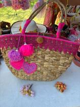 Bolsa de palha customizada Bolsa de palha customizada