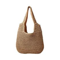 Bolsa de Palha Feminina Grande - Bolsa de Verão para Praia e Férias