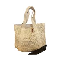 Bolsa de Palha Feminina Grande - Estilo Boêmio para Praia e Verão Bolsa de Palha Feminina Grande - Estilo Boêmio para Praia e Verão