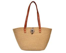 Bolsa De Palha Tote Bag Casual Chic Pagani Pg6928 Taupe