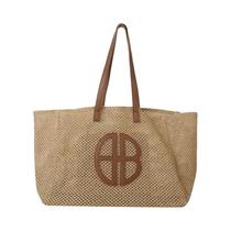 Bolsa De Palha Trançada De Grande Capacidade Para Mulheres, Estilo Étnico, Bolsa De Ombro Casual Bolsa De Palha Trançada De Grande Capacidade Para Mulheres, Estilo Étnico, Bolsa De Ombro Casual