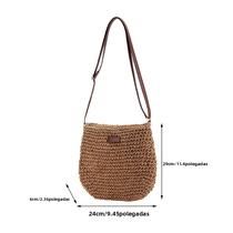 Bolsa De Palha Transversal Feminina Para O Verão, Bolsa De Praia Trançada, Bolsa De Ombro Para Bolsa De Palha Transversal Feminina Para O Verão, Bolsa De Praia Trançada, Bolsa De Ombro Para