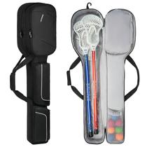 Bolsa de palitos de lacrosse Jaffzora de até 117 cm preta Bolsa de palitos de lacrosse Jaffzora de até 117 cm preta