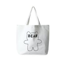 Bolsa de pano com estampa de urso