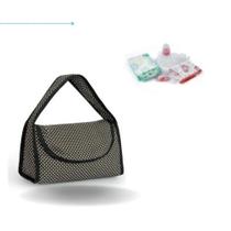Bolsa de pano passeio com acessorios boneca fralda fraldinha mamadeira paninho sabonetinho naninha