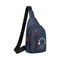 Bolsa de Peito Masculina de Grande Capacidade - Crossbody para Esportes e Lazer